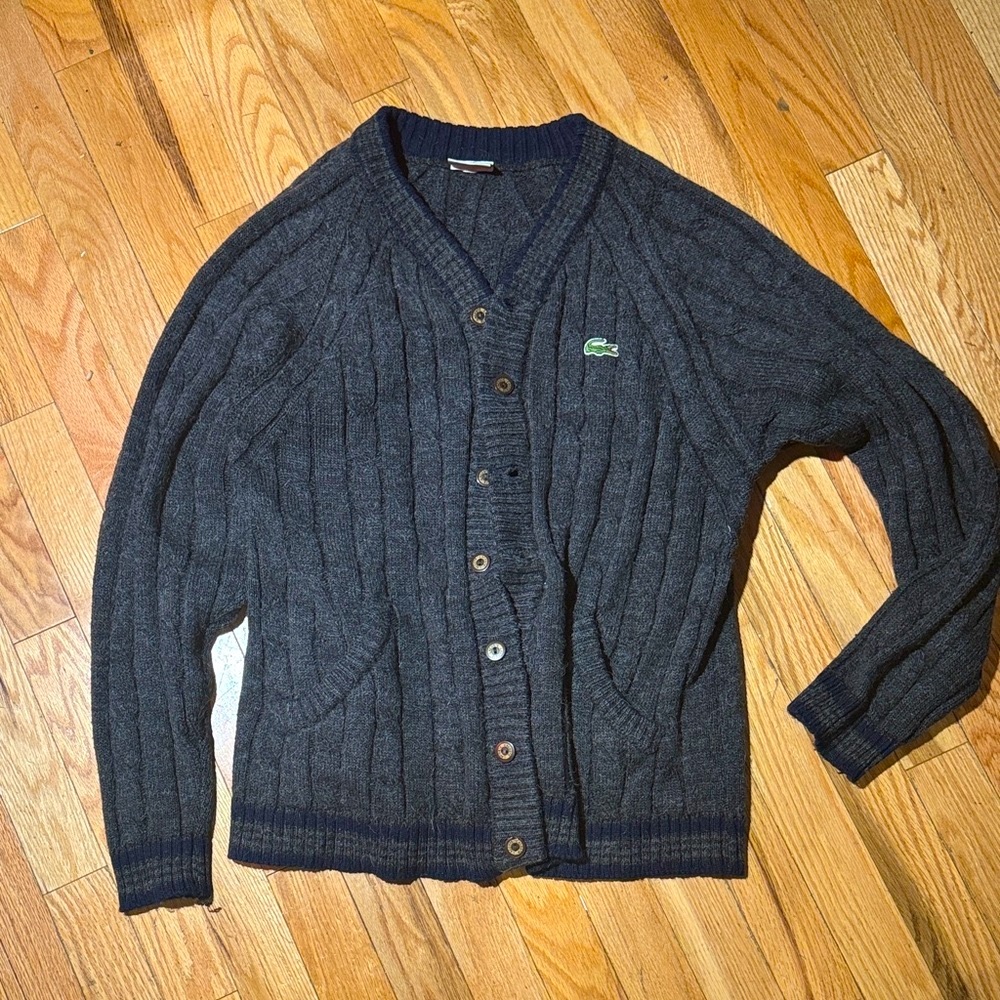 Lacoste vintage sweater (acrylic, alpaca, wool) size 6